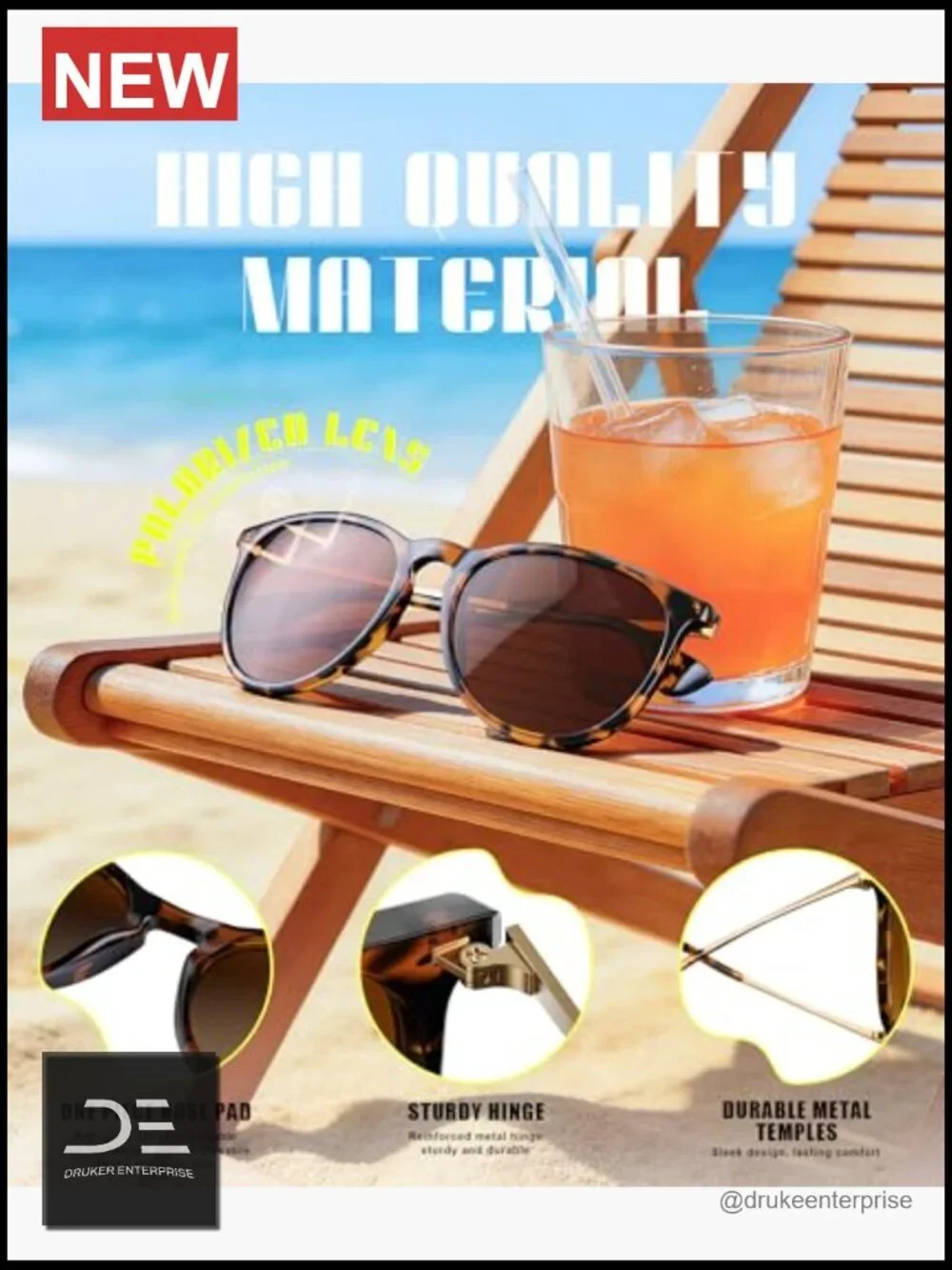 Polarized Retro Round Sunglasses 3 Pack UV400 Protection Trendy